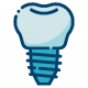 icono con imagen de implante dental